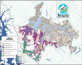 Biogeographical Map of the Stikine River region